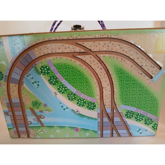 Melissa &Doug Take-Along Kingdom & Case Partial Missing A Few Pieces Super Nice - Picture 2 of 16